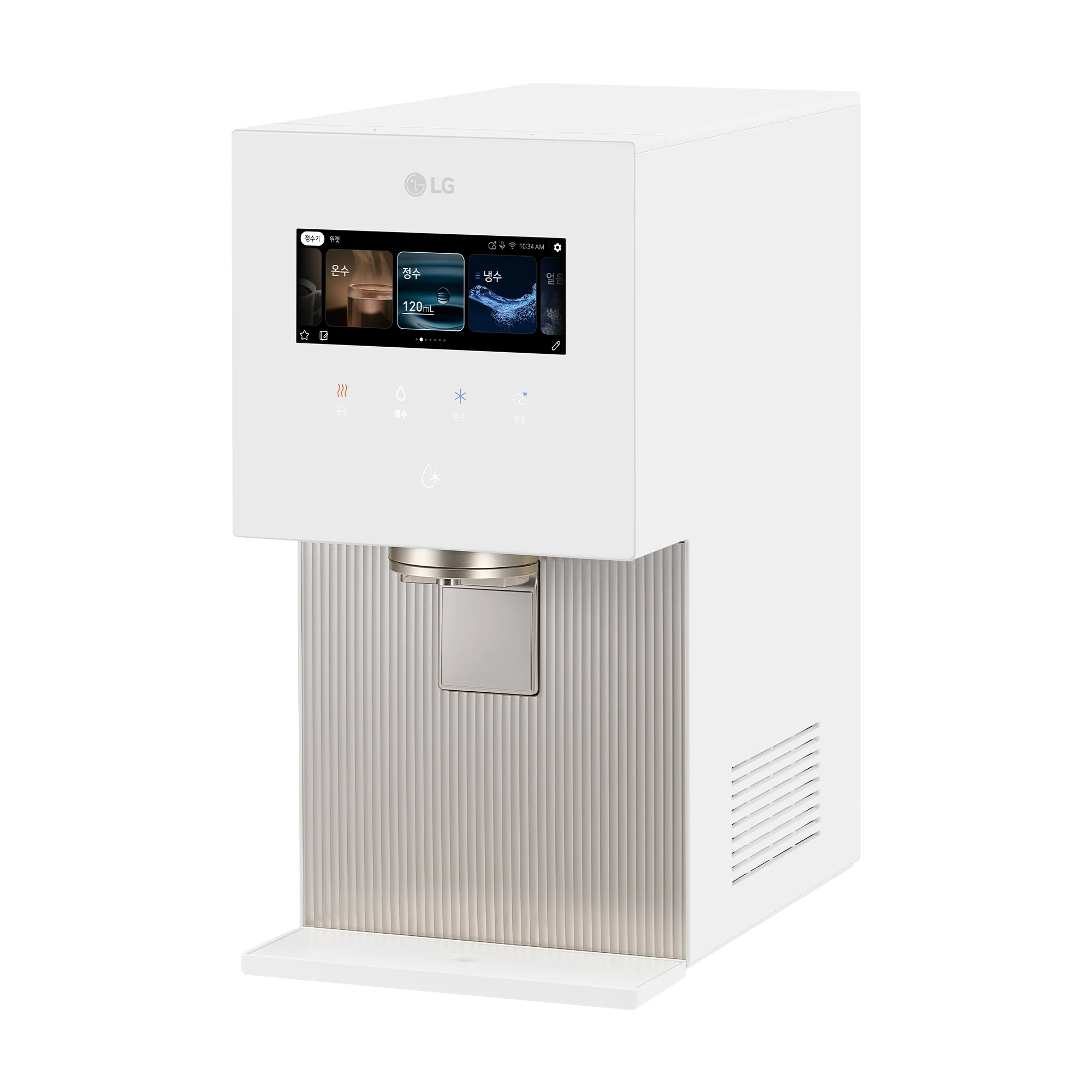 LG 퓨리케어 AI 오브제컬렉션 냉동얼음정수기 WD724RH (음성인식/맞춤 출수, 냉온정, 얼음, 에센스 화이트)
