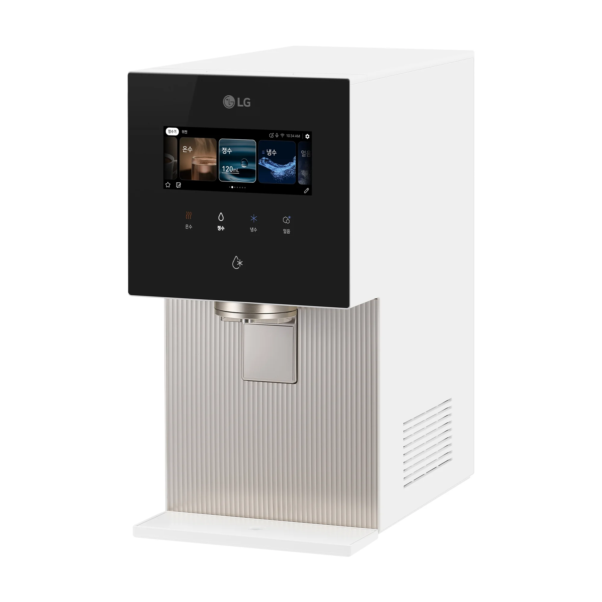 LG 퓨리케어 AI 오브제컬렉션 냉동얼음정수기 WD724RK (음성인식/맞춤 출수, 냉온정, 얼음, 블랙)